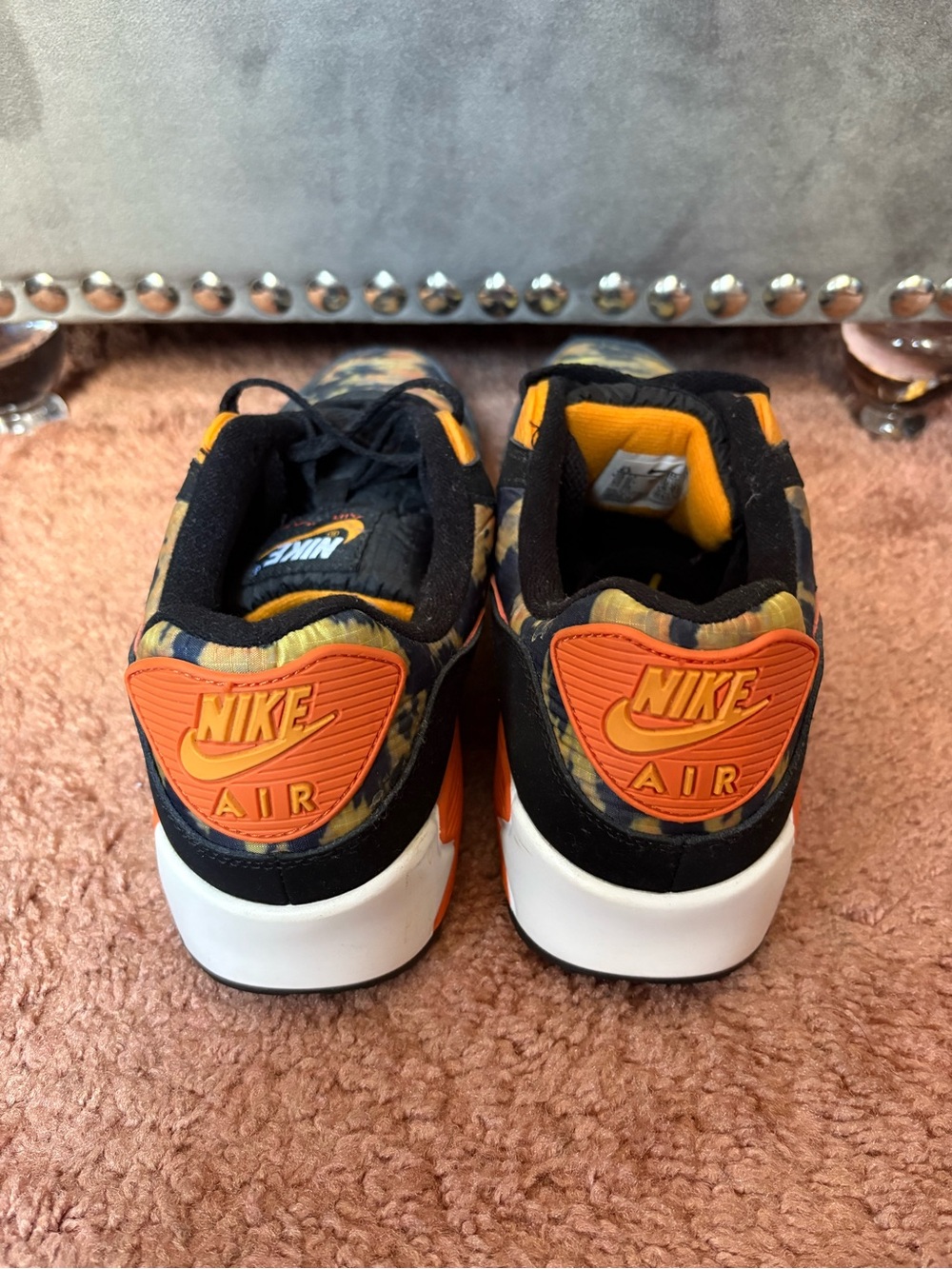 Nike Air Max 90 Starfish Orange Camo M8.5 W10 - Picture 2 of 3